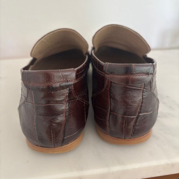 Jamie Haller - The Penny Loafer in Espresso Croc - Size 40/9 - Picture 2 of 6